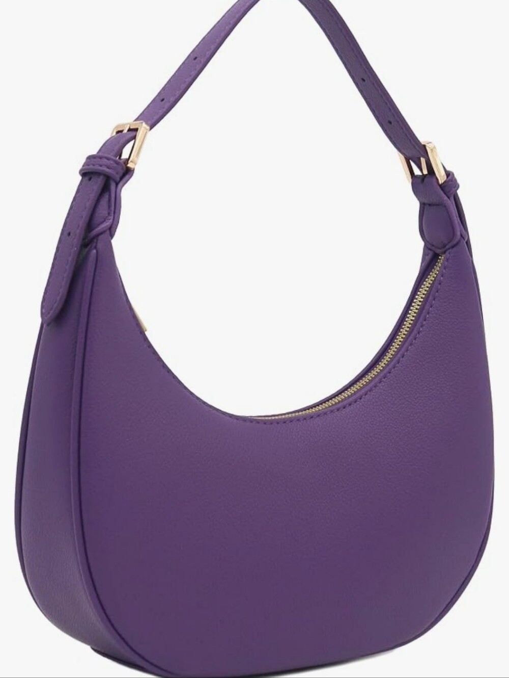 Purple Crescent Shoulder Bag - Sleek Women's Hobo NWT